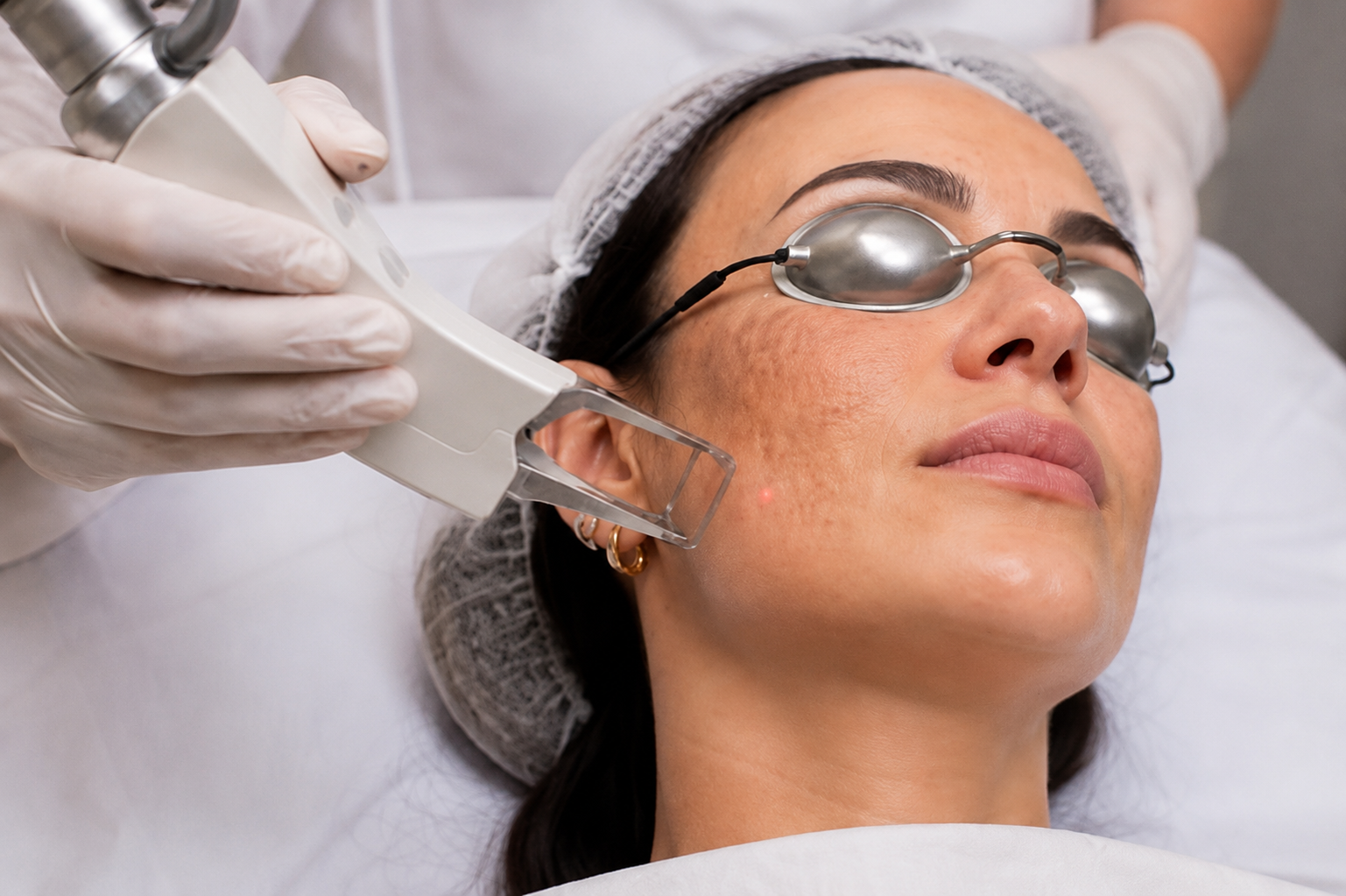Tratamento de manchas com a plataforma de laser Etherea