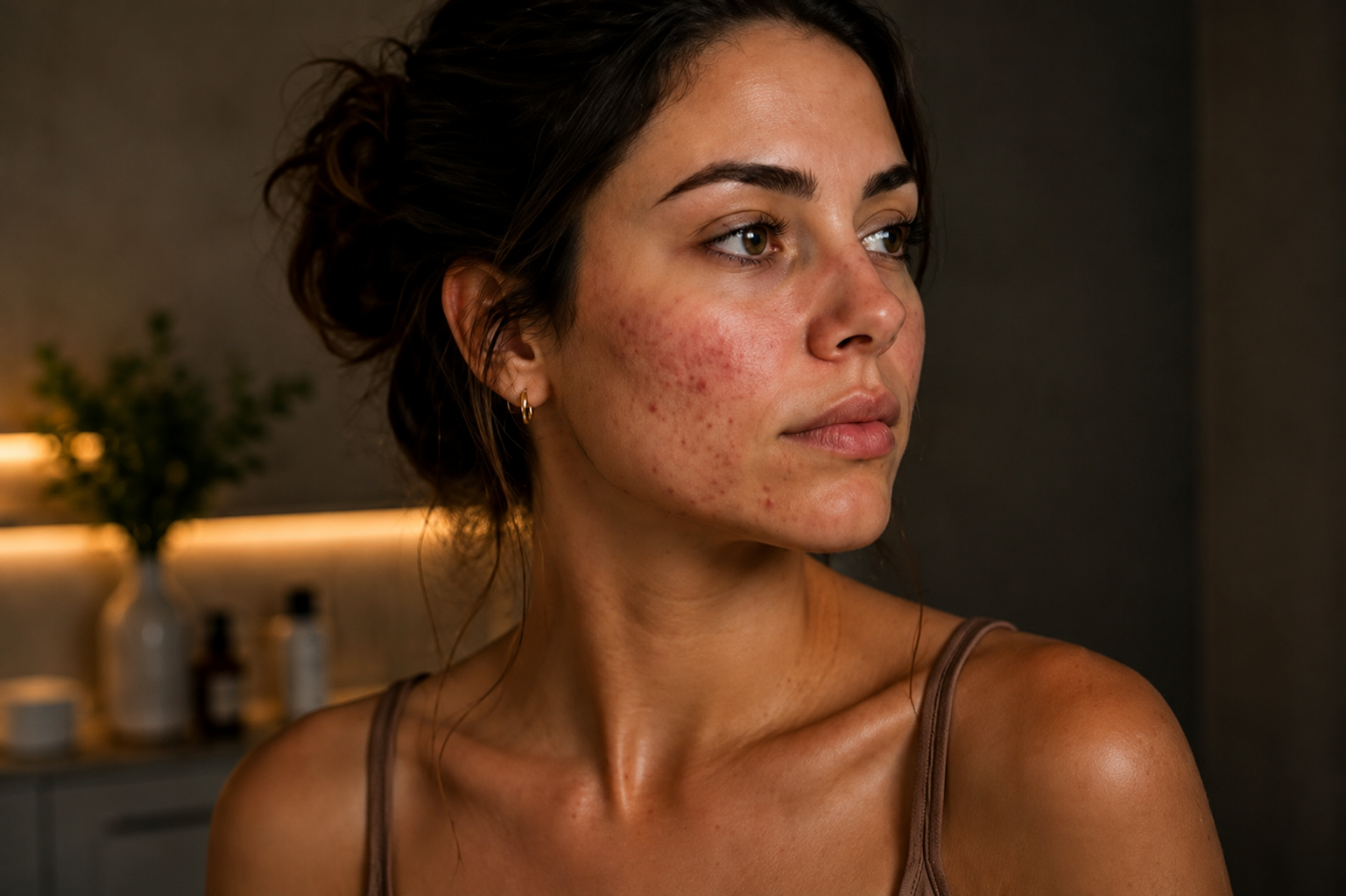 Tratamento dermatológico para acne e rosácea