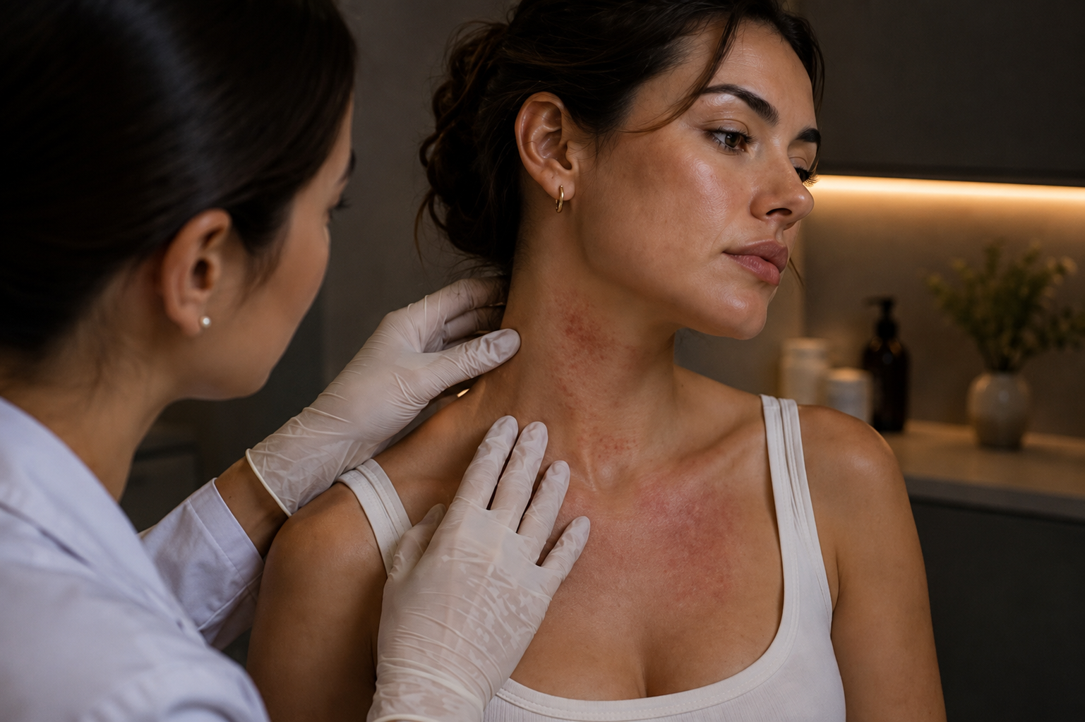 Avaliação de dermatites, alergias e psoríase
